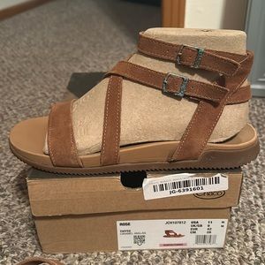 Chaco Womens Rose Brown Ankle Strap Sandals Size 11 Medium (B, M)